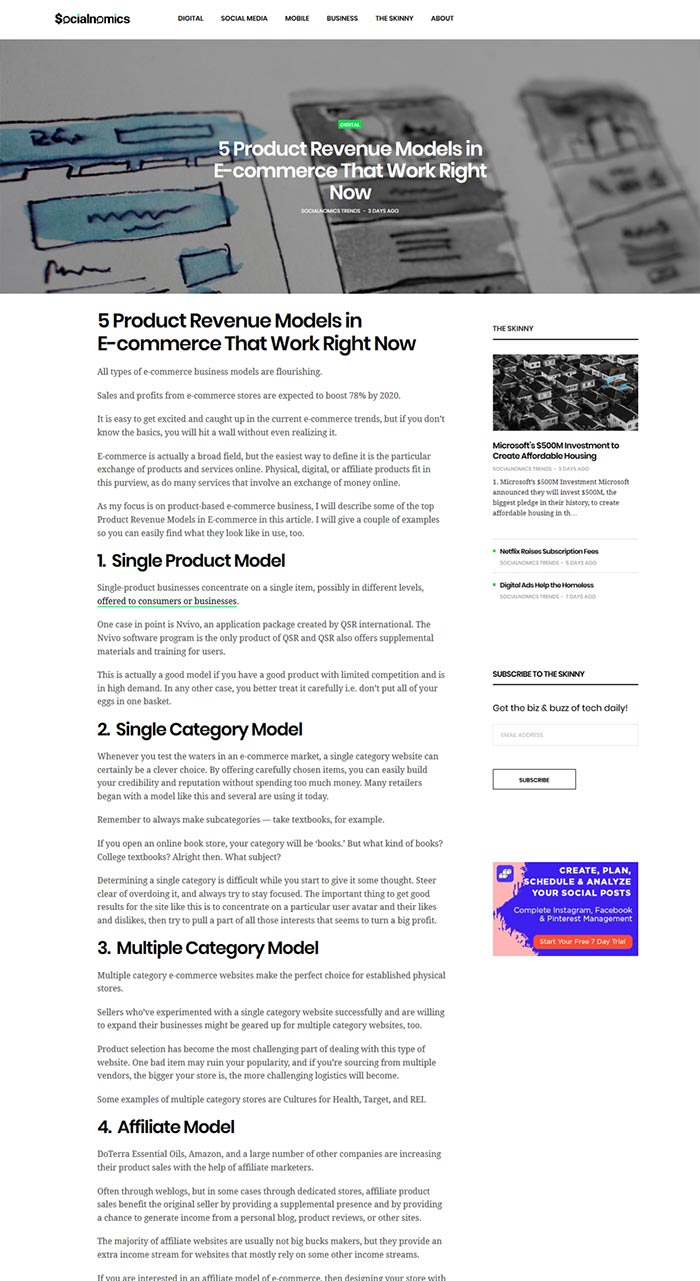 Ecommerce Product models