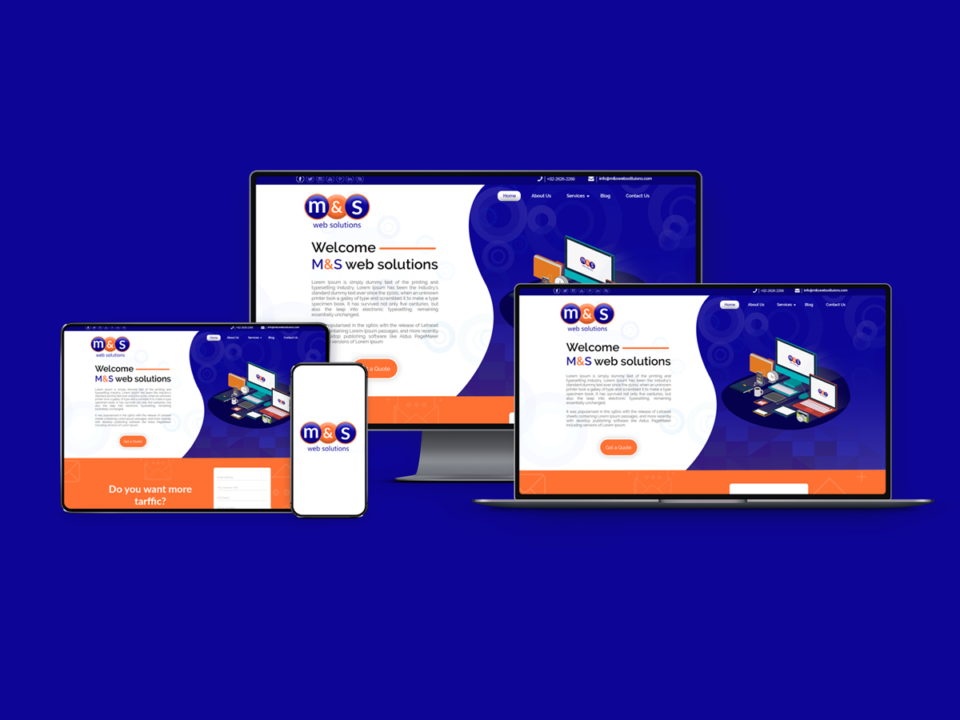 M & S Web Solutions Responsive Web Design Portfolio