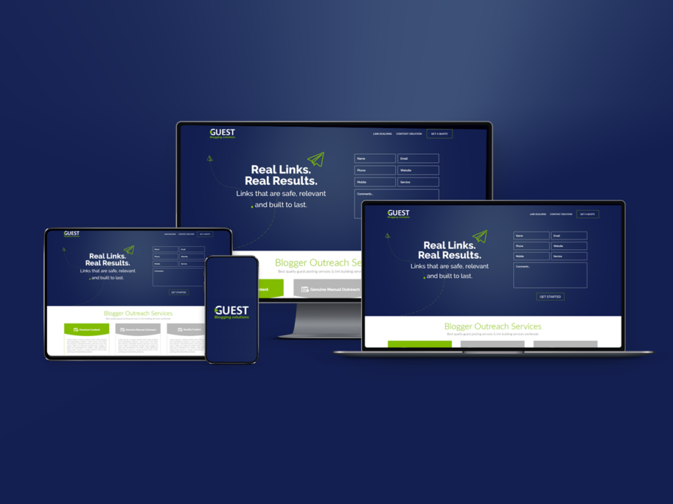 Build Real Backlinks Responsive Web Design Portffolio