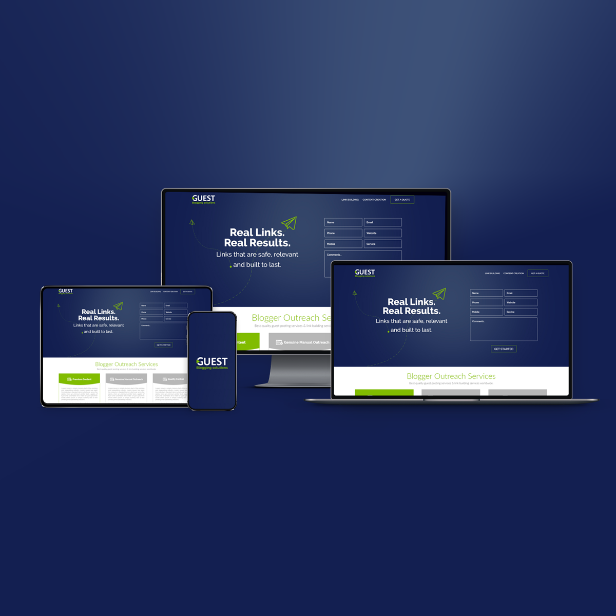 Build Real Backlinks Responsive Web Design Portffolio