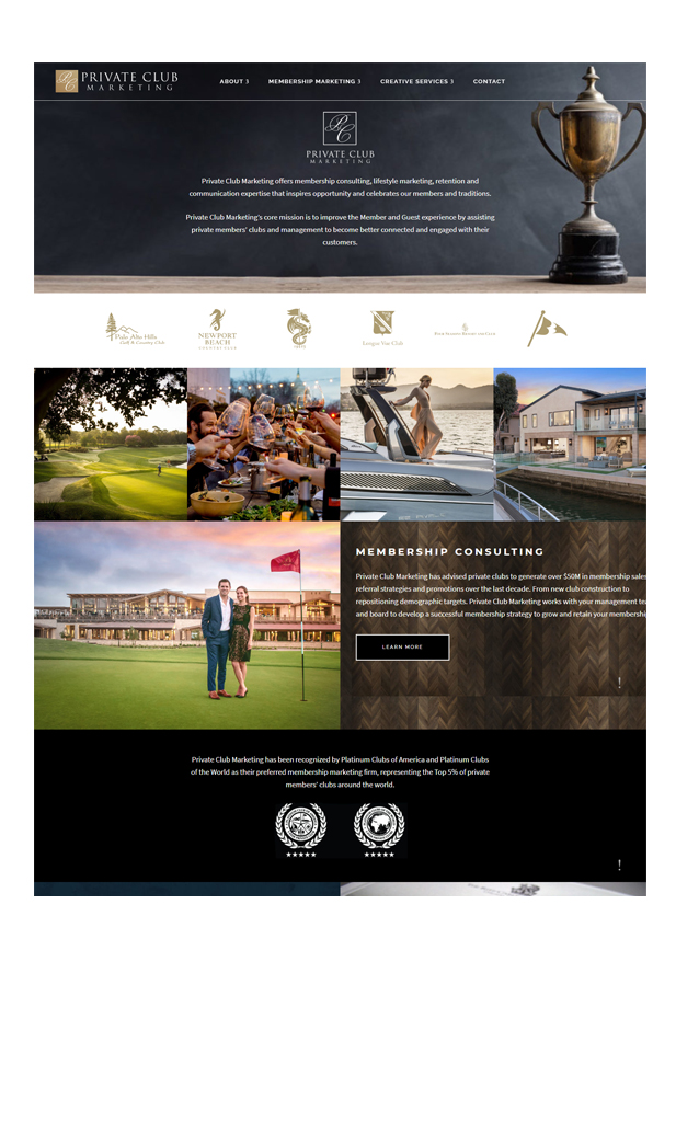 Private Club Marketing Portfolio